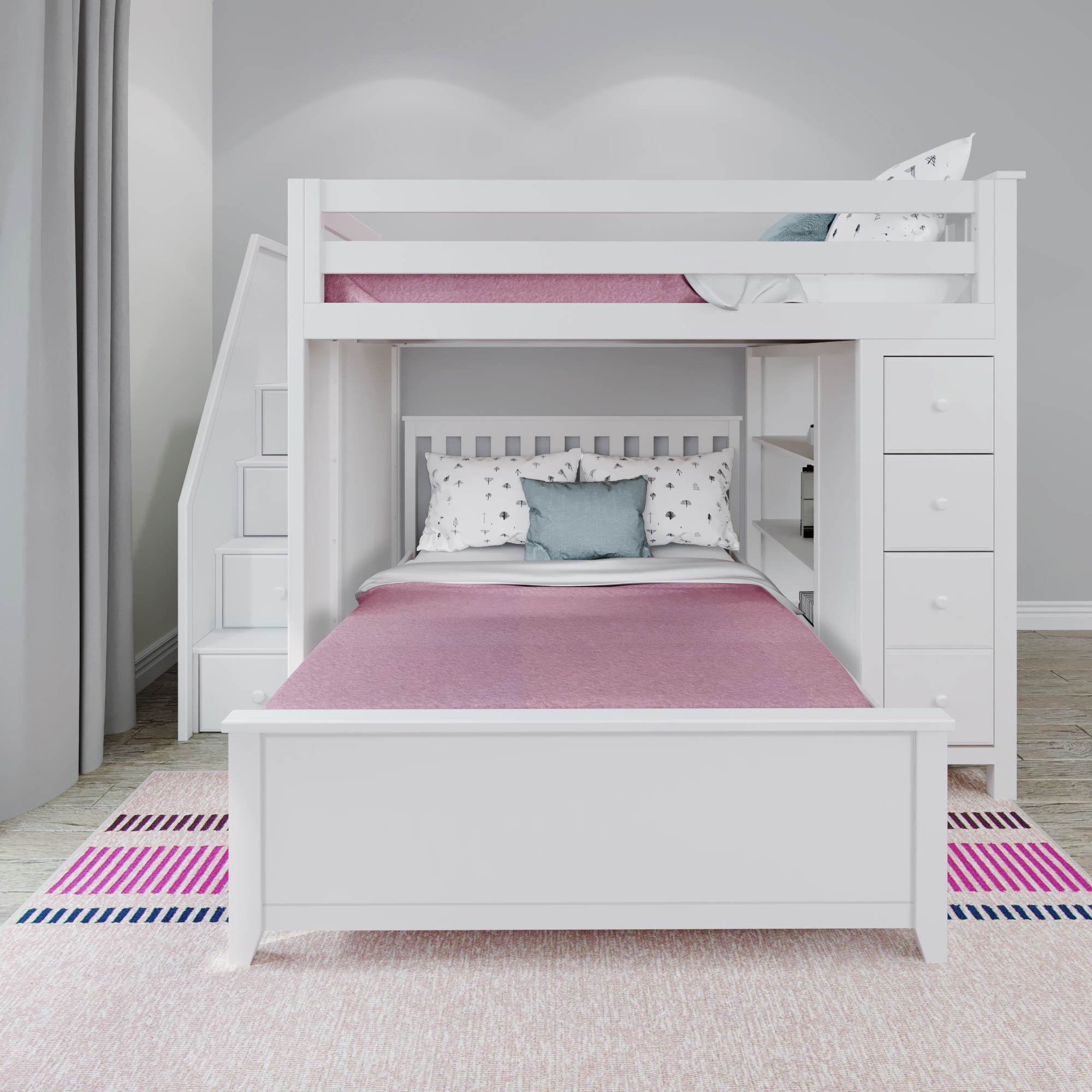 Cheltenham1 Full Over Full L-Shaped Bunk