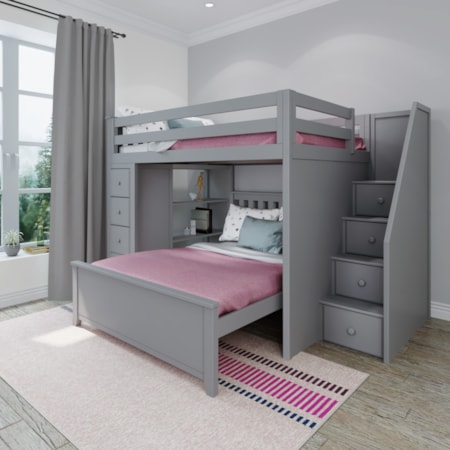 Cheltenham1 Full Over Full L-Shaped Bunk