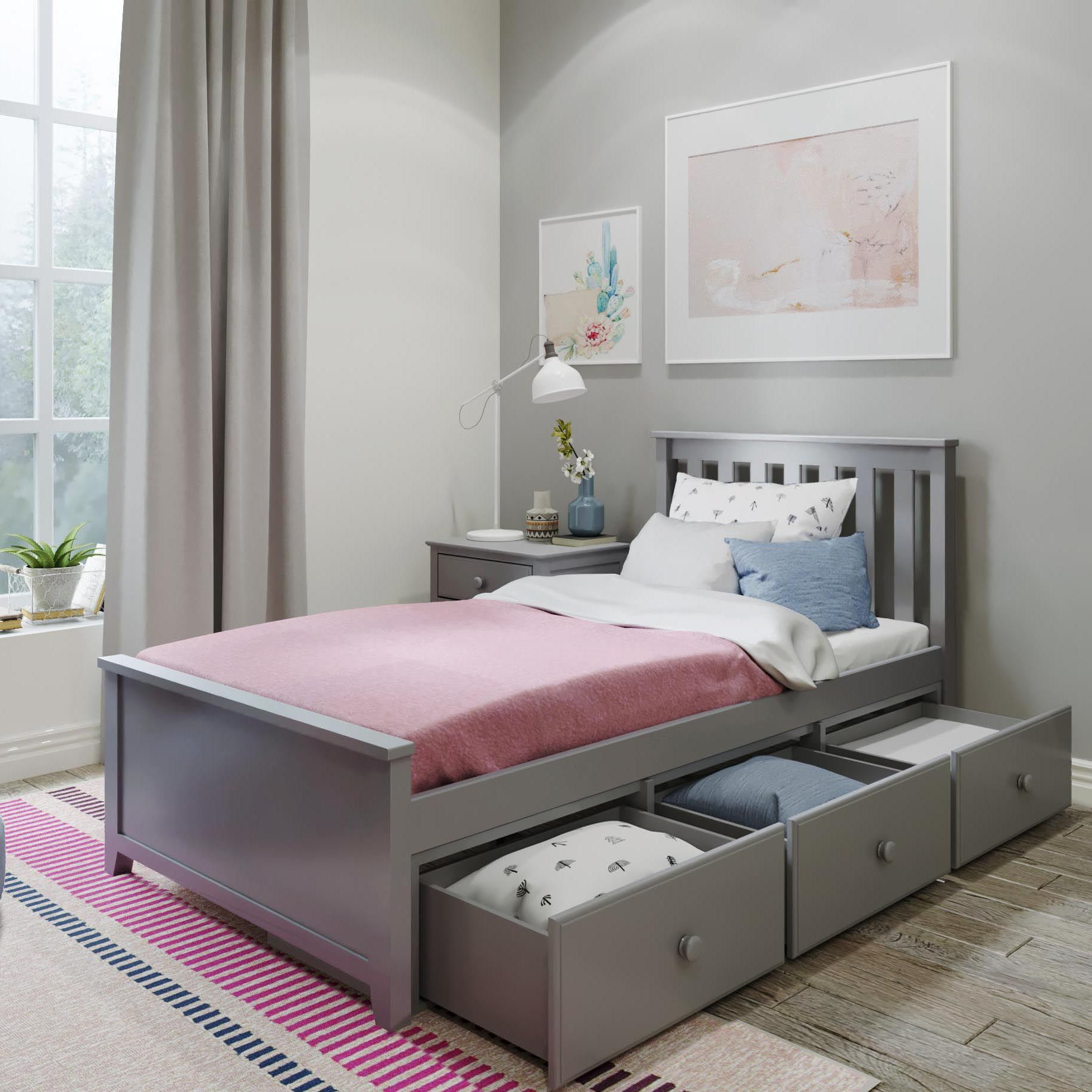 Jackpot Kids Dublin Dublin Twin Platform Bed w/Storage Drawers