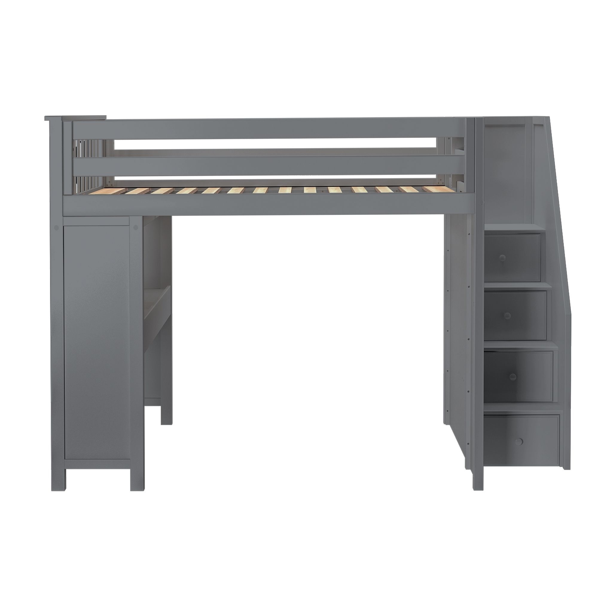 Fulham Youth Full Loft Bed w/Stairs &amp; Desk