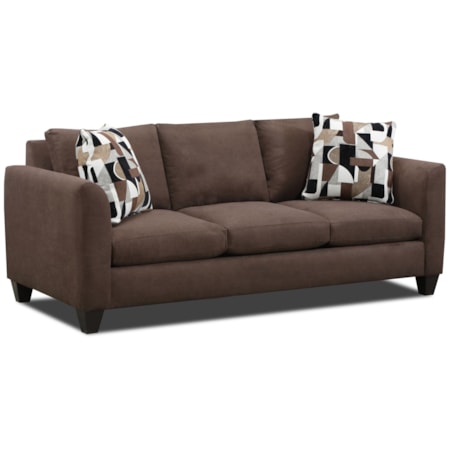 3-Cushion Sofa with Toss Pillows