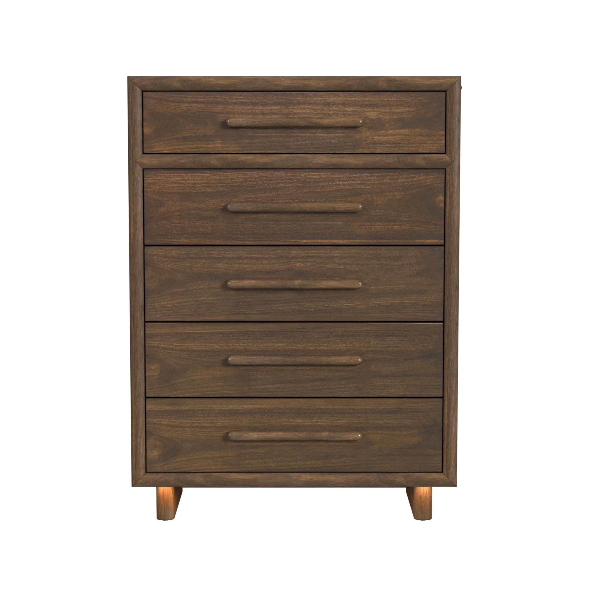 Elements International Brisbane Chest With Led In Brown