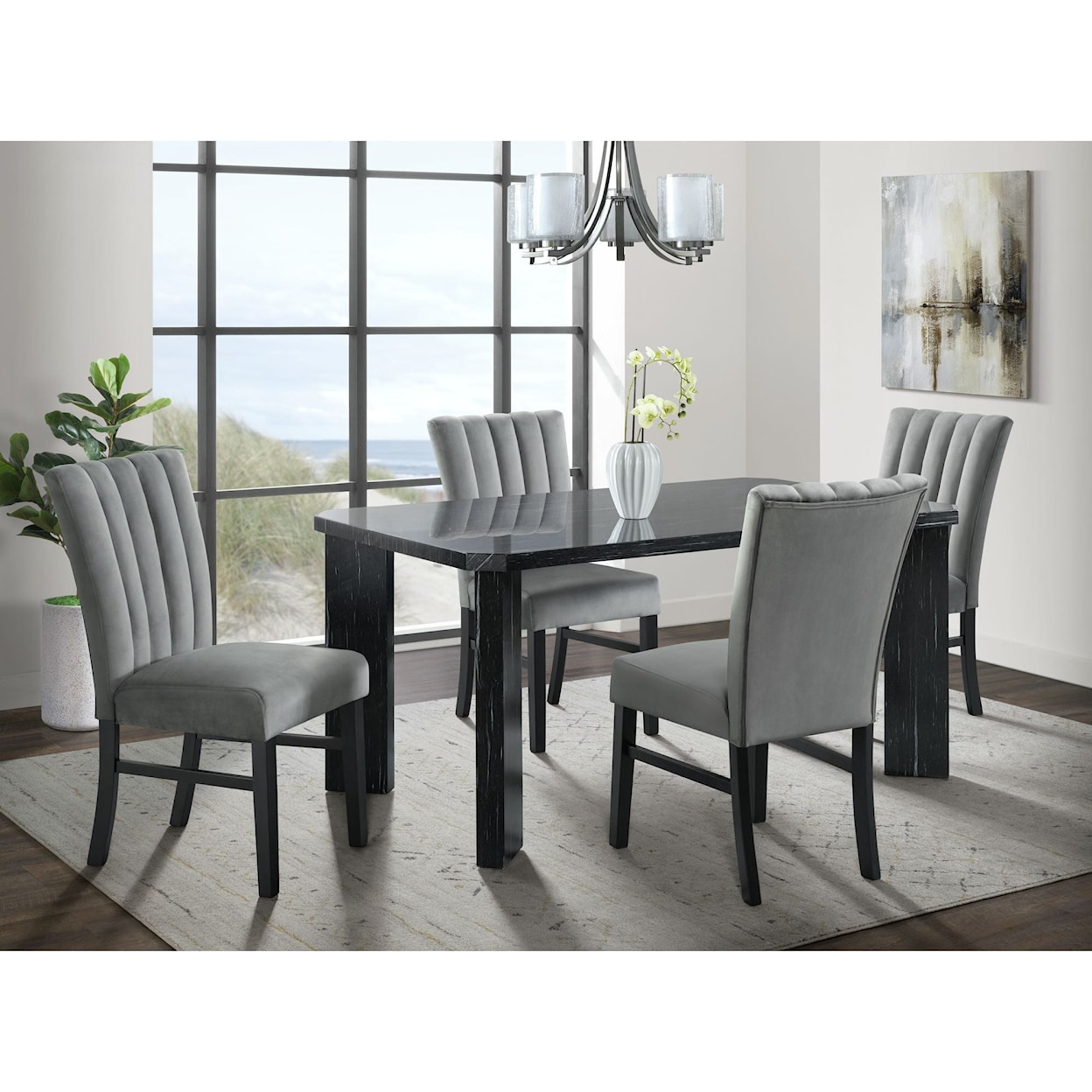 Elements International Bellini 5-Piece Dining Set