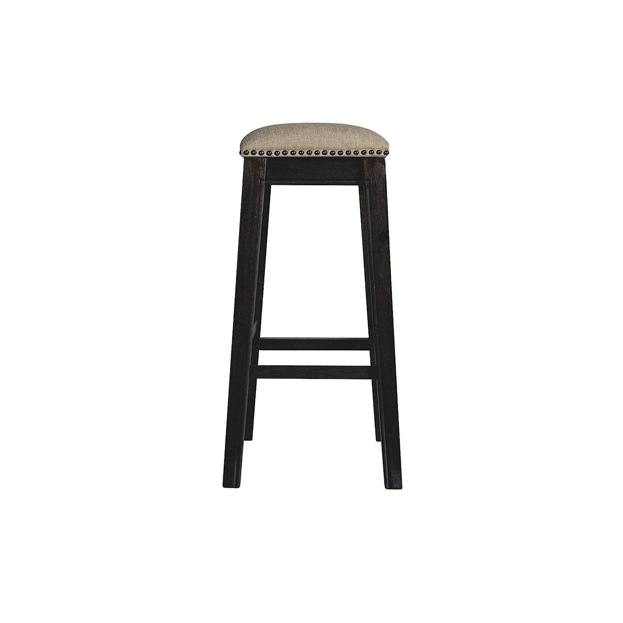 Elements Parkside 30'' Barstool - Linen / Dark Wash