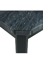 Elements International Francesca Transitional Francesca Square Counter Table with Marble Top