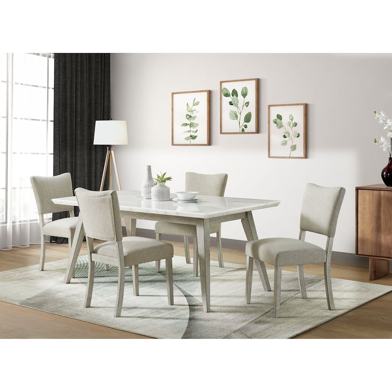 Elements International Bette 5-Piece Dining Room Set