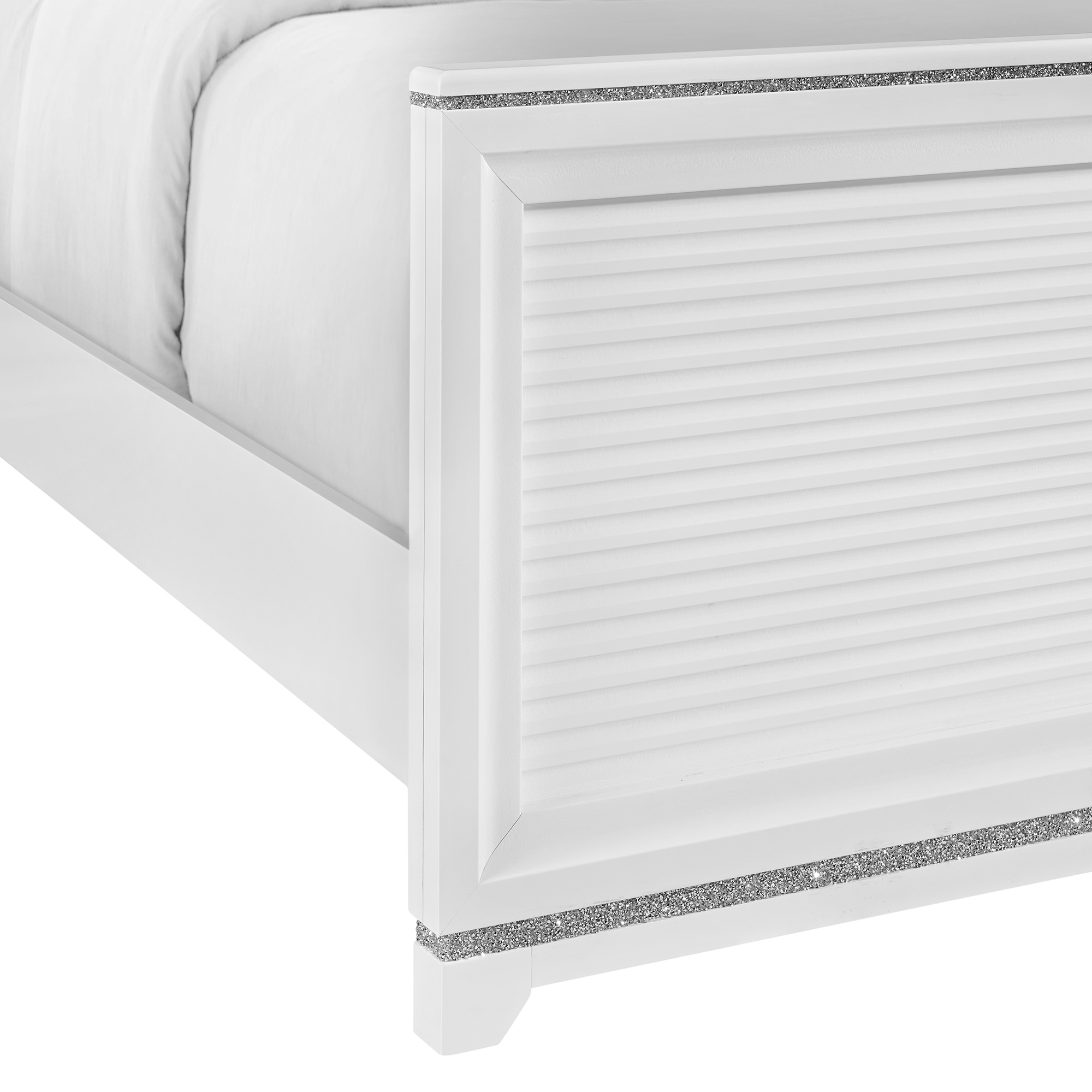 Elements International Denmark Queen Upholstered Bed