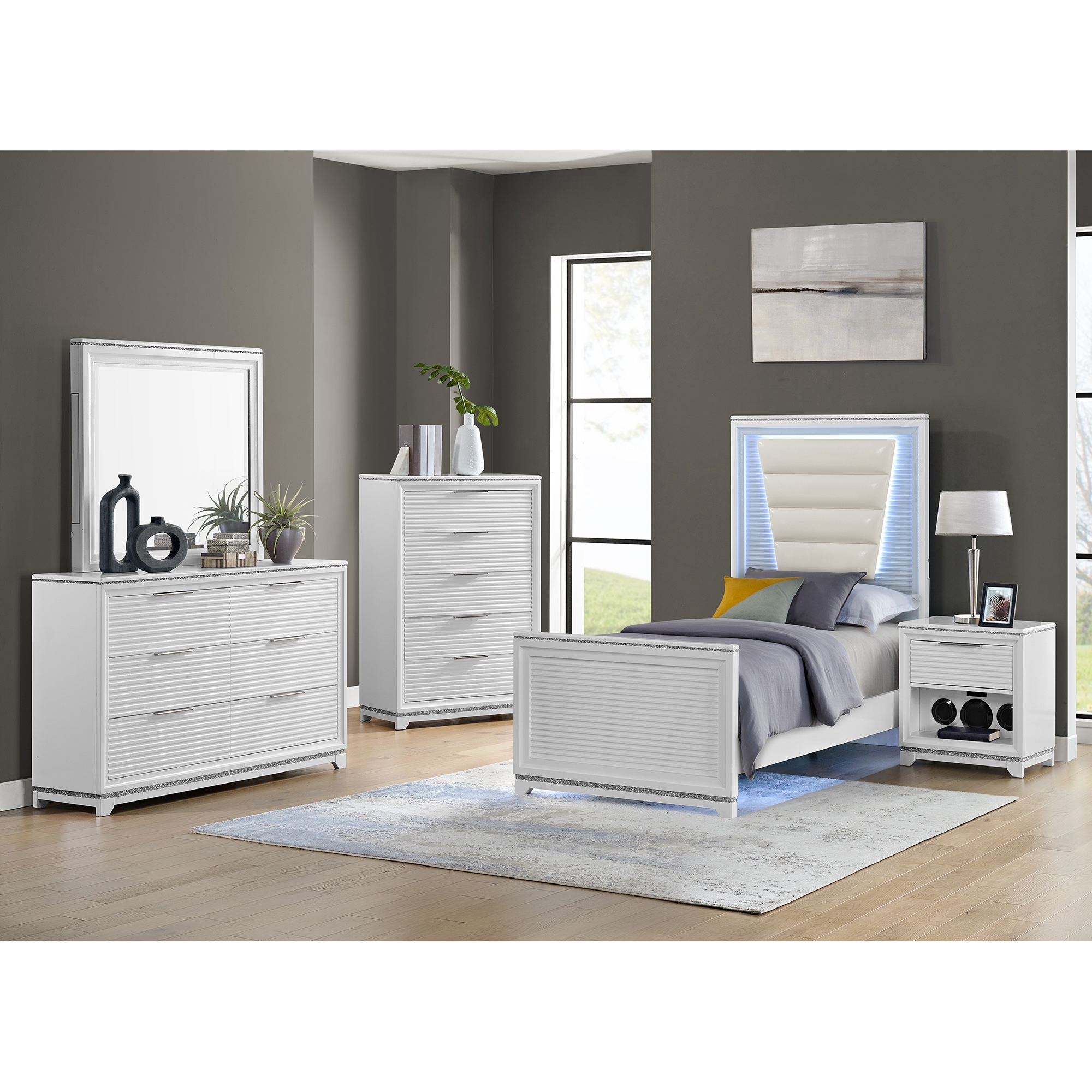 6-Drawer Dresser and Mirror