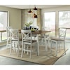 Elements International El Paso 7-Piece Counter Height Dining Set