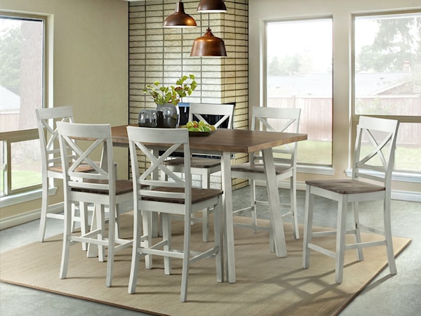 7-Piece Counter Height Dining Set