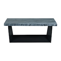 Contemporary Coffee Table With Dark Marble Top