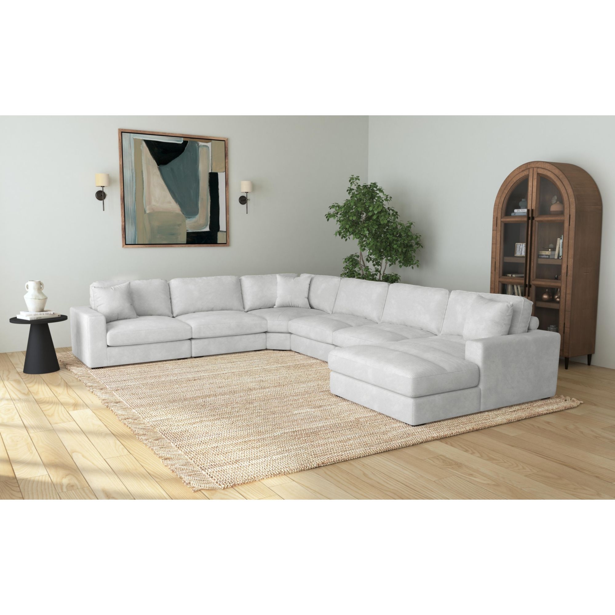 Modular 6-Piece RHF Sectional