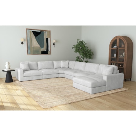 Modular 6-Piece RHF Sectional