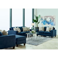 Transitional 3-Peace Sofa, Loveseat and Chair Set