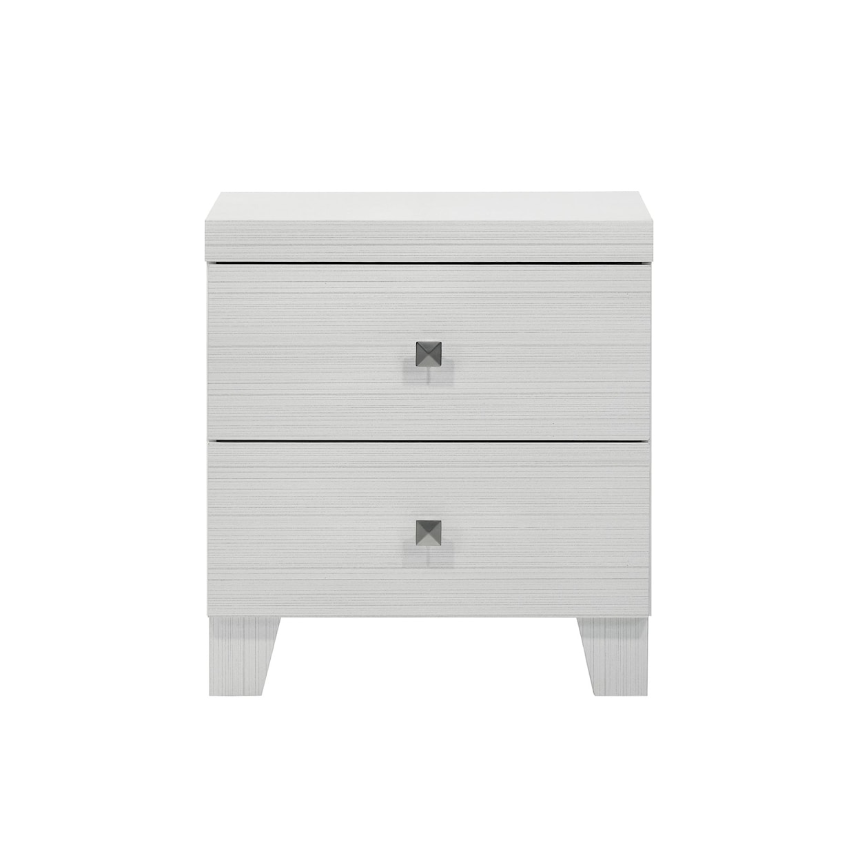 Elements International Linda LINDA WHITE NIGHTSTAND |