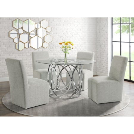 Upholstered Side Chair Set