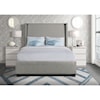 Elements International Magnolia Queen Upholstered Bed