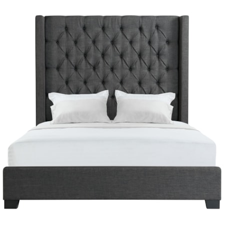 Queen Bed in Heirloom Charcoal