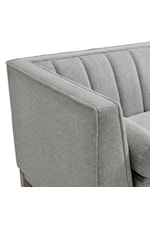 Elements International Cannes Contemporary Channeled Loveseat