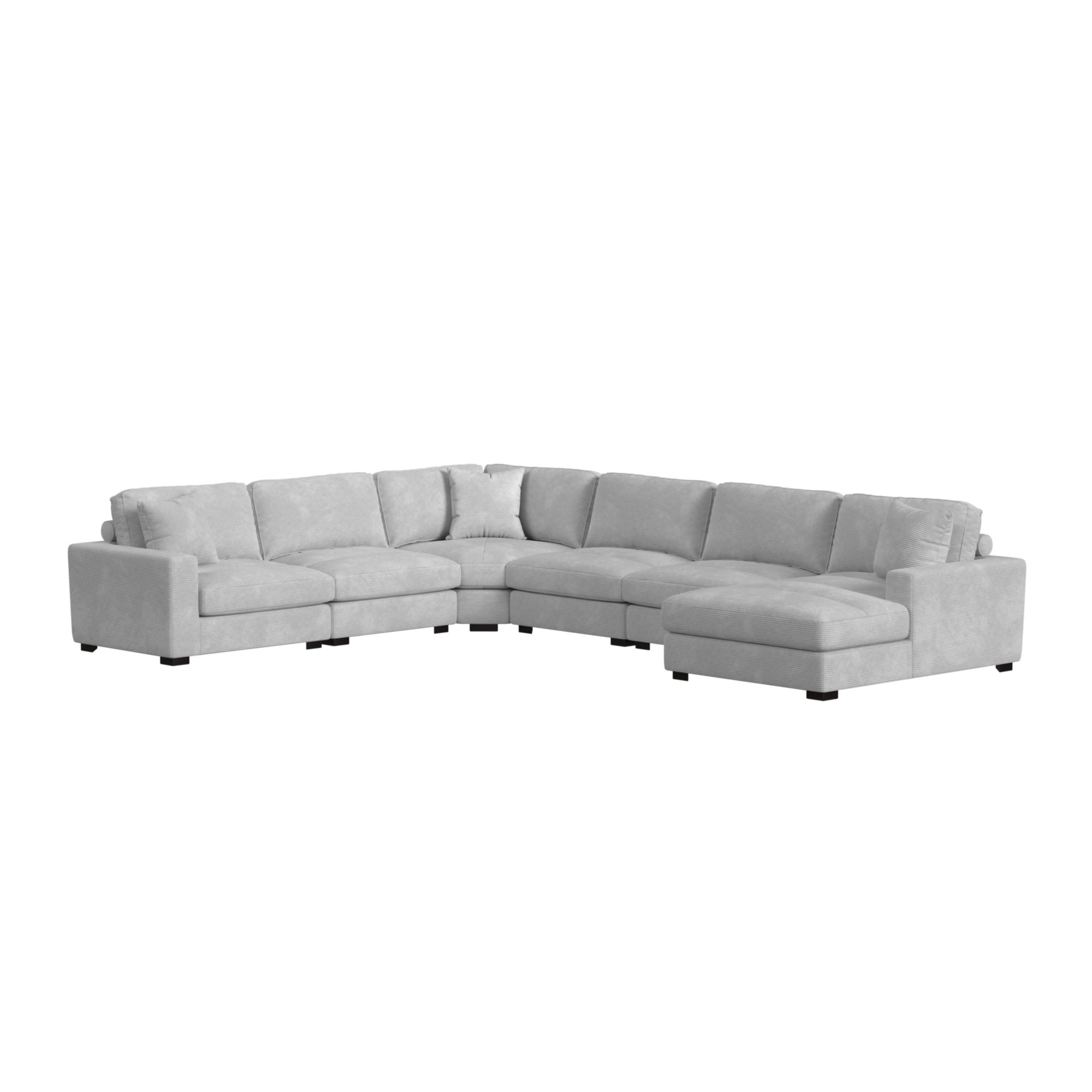 Modular 6-Piece RHF Sectional