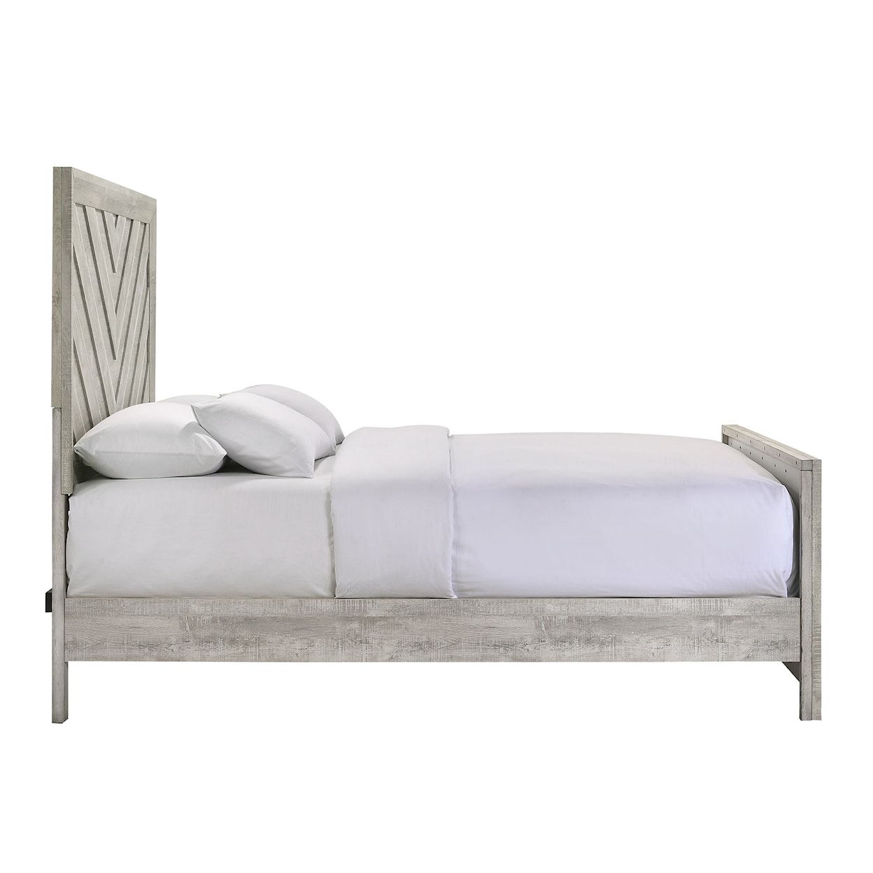 Elements International Ellen EMMA WHITE KING BED |