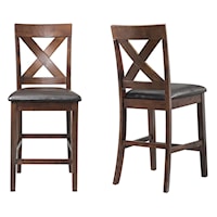 Transitional Counter Side Chair Set