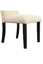 Elements International Felicia Contemporary Set of 2 Upholstered Side Chairs