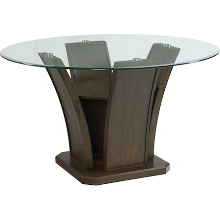 Transitional Round Dining Table