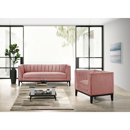 Sofa and Loveseat Set