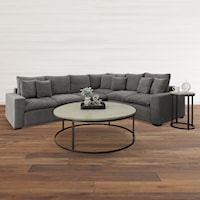 Industrial Natural Round Coffee Table