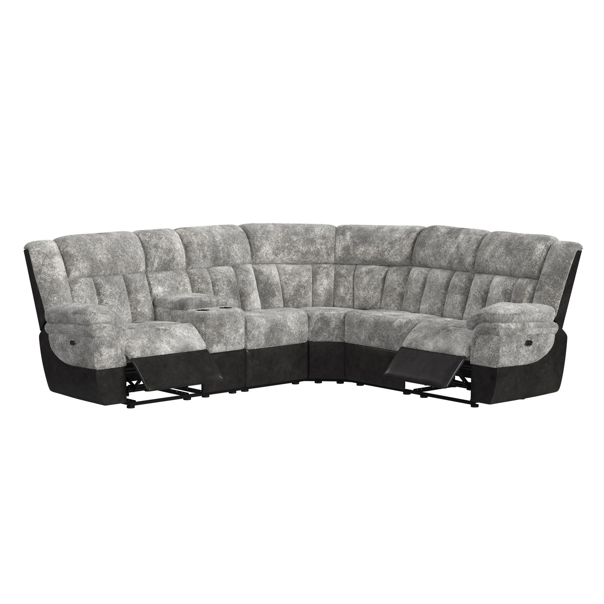 Elements International Santorini 6-Piece Motion Sectional