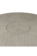 Elements Marly Contemporary Round Gray Counter Height Table with Lazy Susan