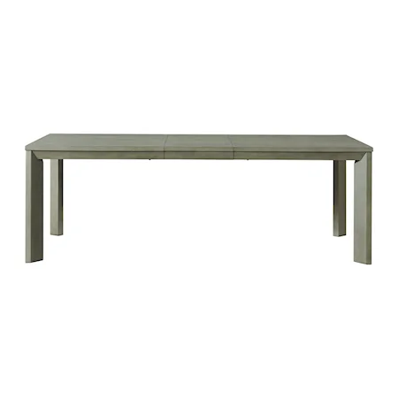 Contemporary Rectangular Dining Table with 18" Leaf