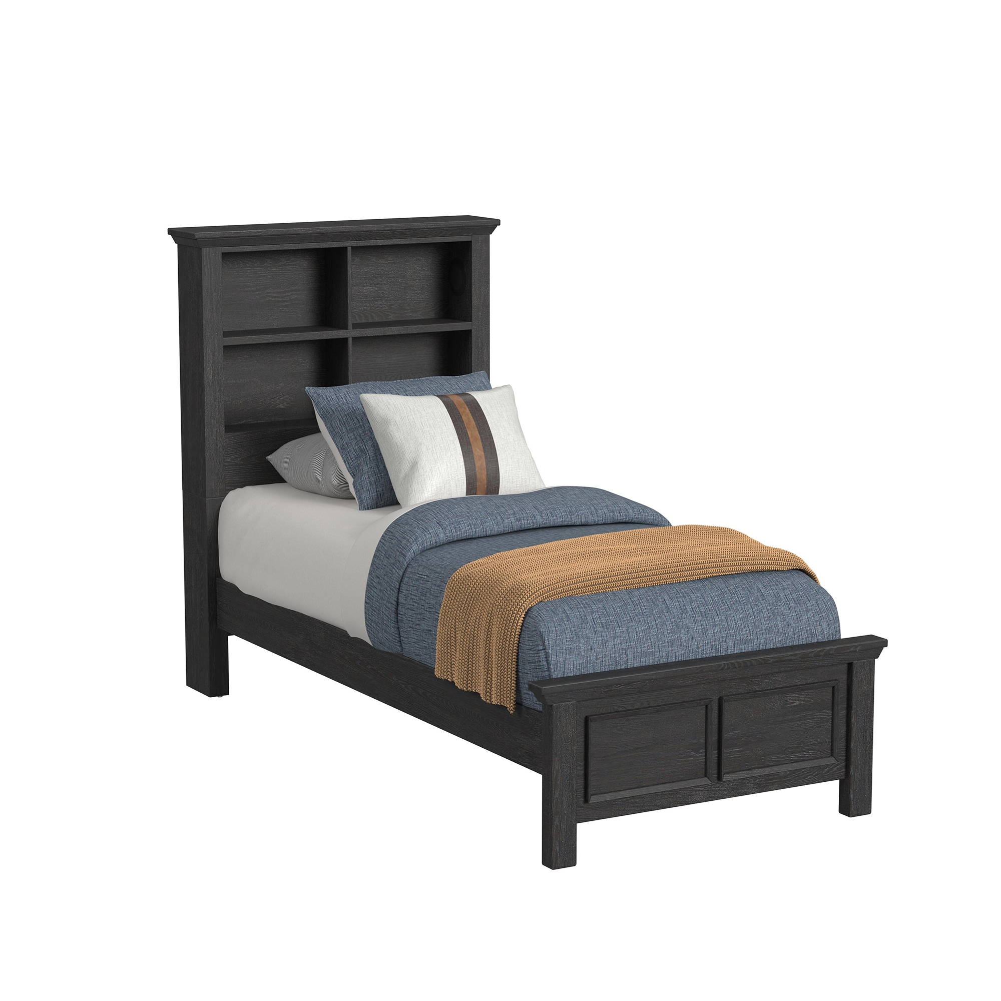 5-Piece Twin Bookcase Bedroom Set