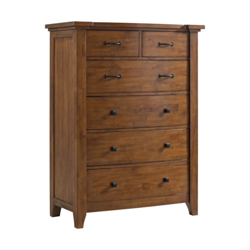 Traditional 6-Drawer Bedroom Chest