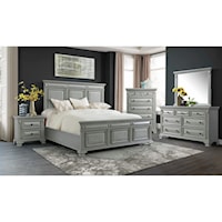 Traditional 6-Piece King Panel Bedroom Set