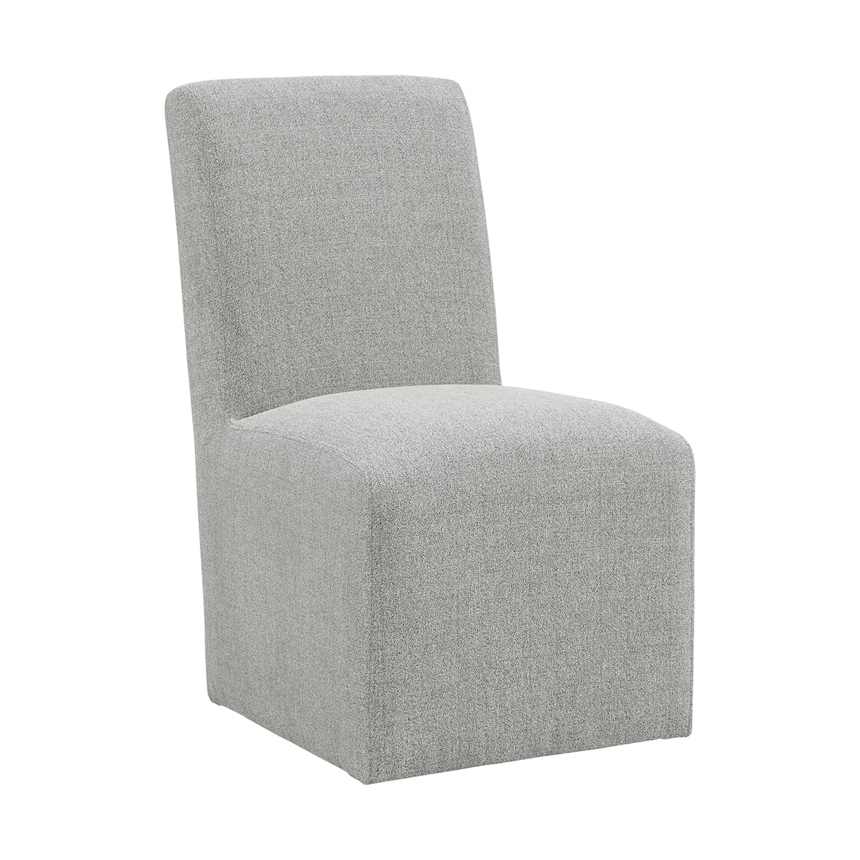 Elements International Nero Upholstered Side Chair Set