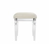 Elements International Twenty Nine Vanity Stool W/ Acrylic Leg White