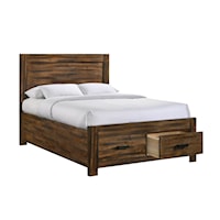 Rustic Queen Platform Bed