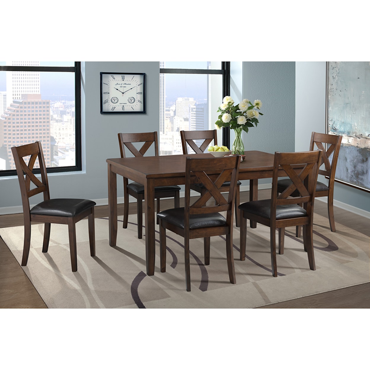 Elements International Alex Side Chair Set