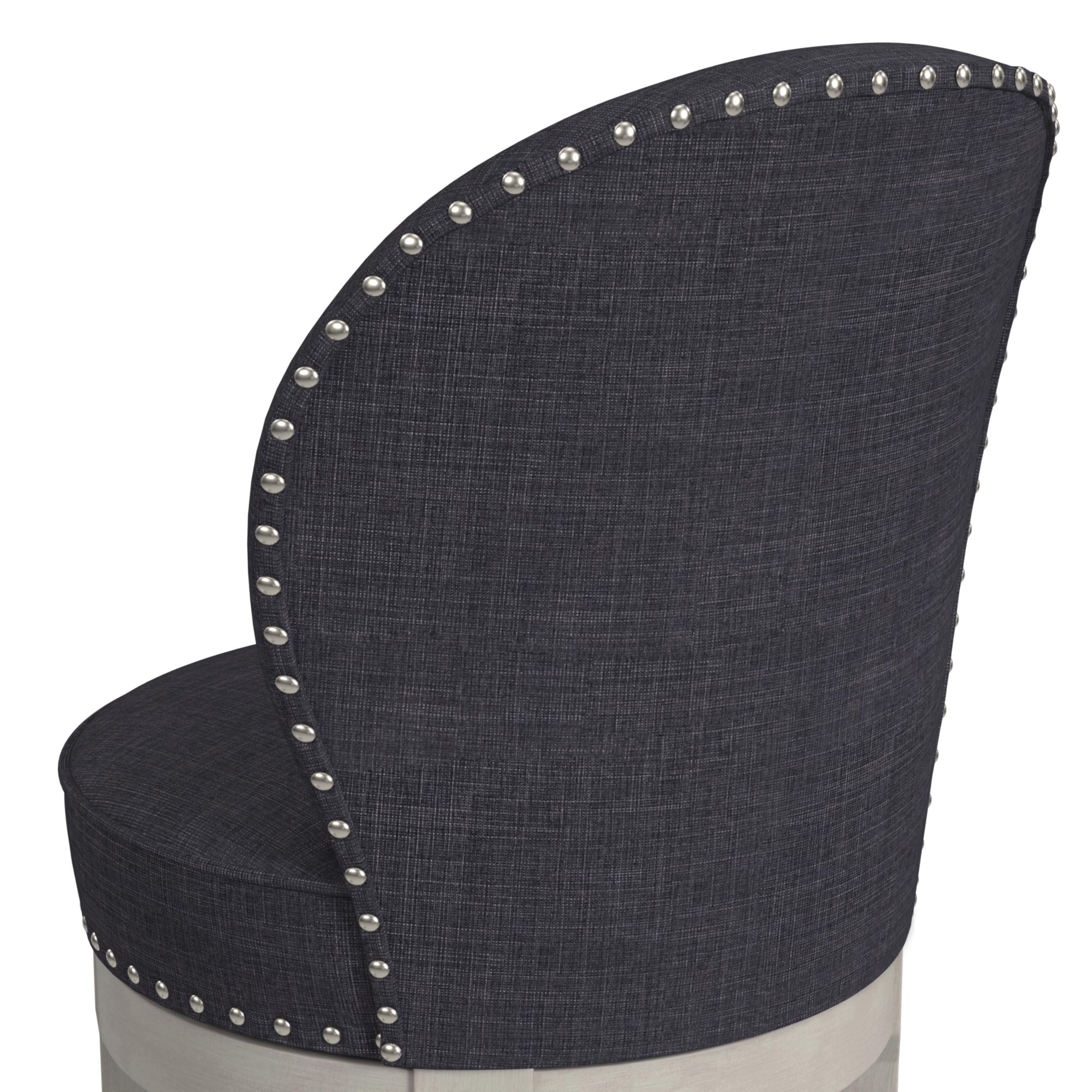 Elements International Westford Upholstered Swivel Counter Stool