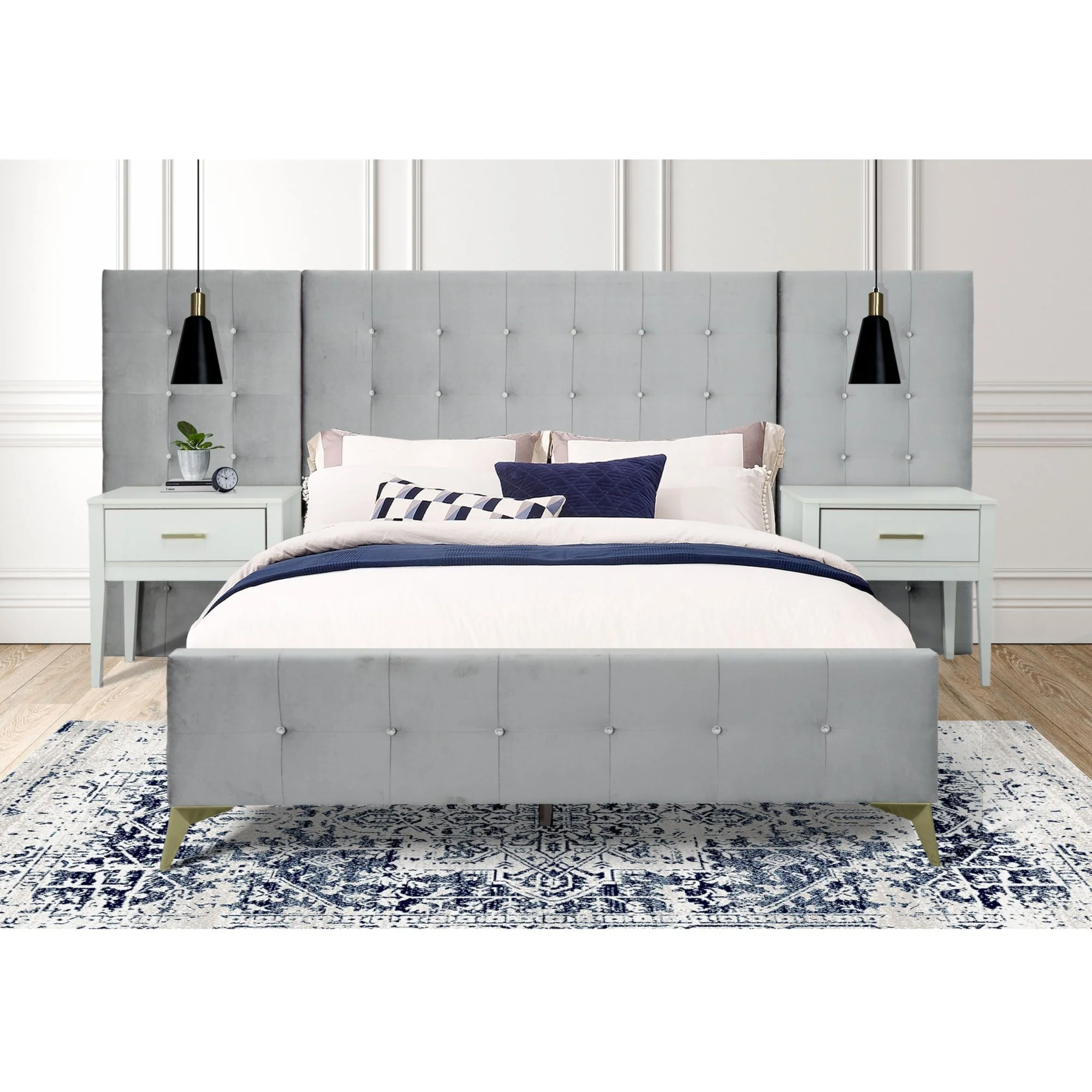 CALLOWAY BLACK QUEEN BEDROOM SET - CY600