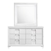 Elements International Twenty Nine Youth Dresser & Mirror Set White