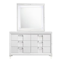 Youth Dresser & Mirror Set White