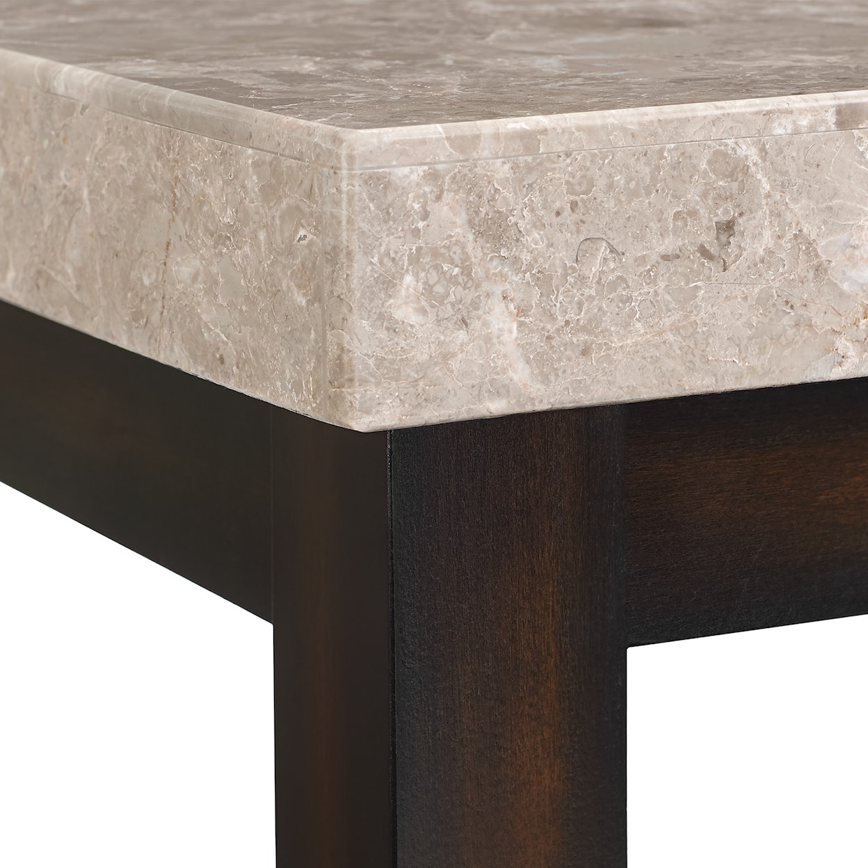 Elements International Lawerence LAWERENCE BEIGE MARBLE COFFEE TABLE |