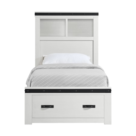 Twin Platform Storage Bed