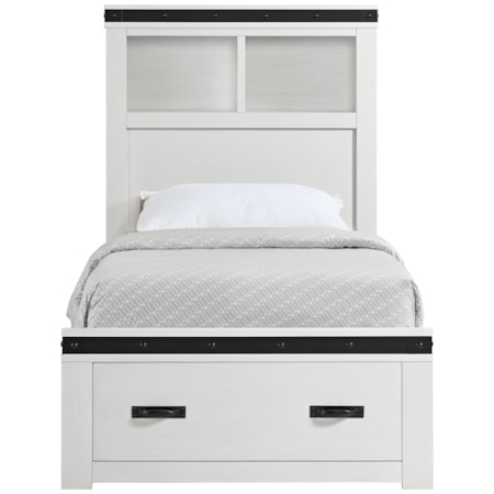 Twin Platform Storage Bed
