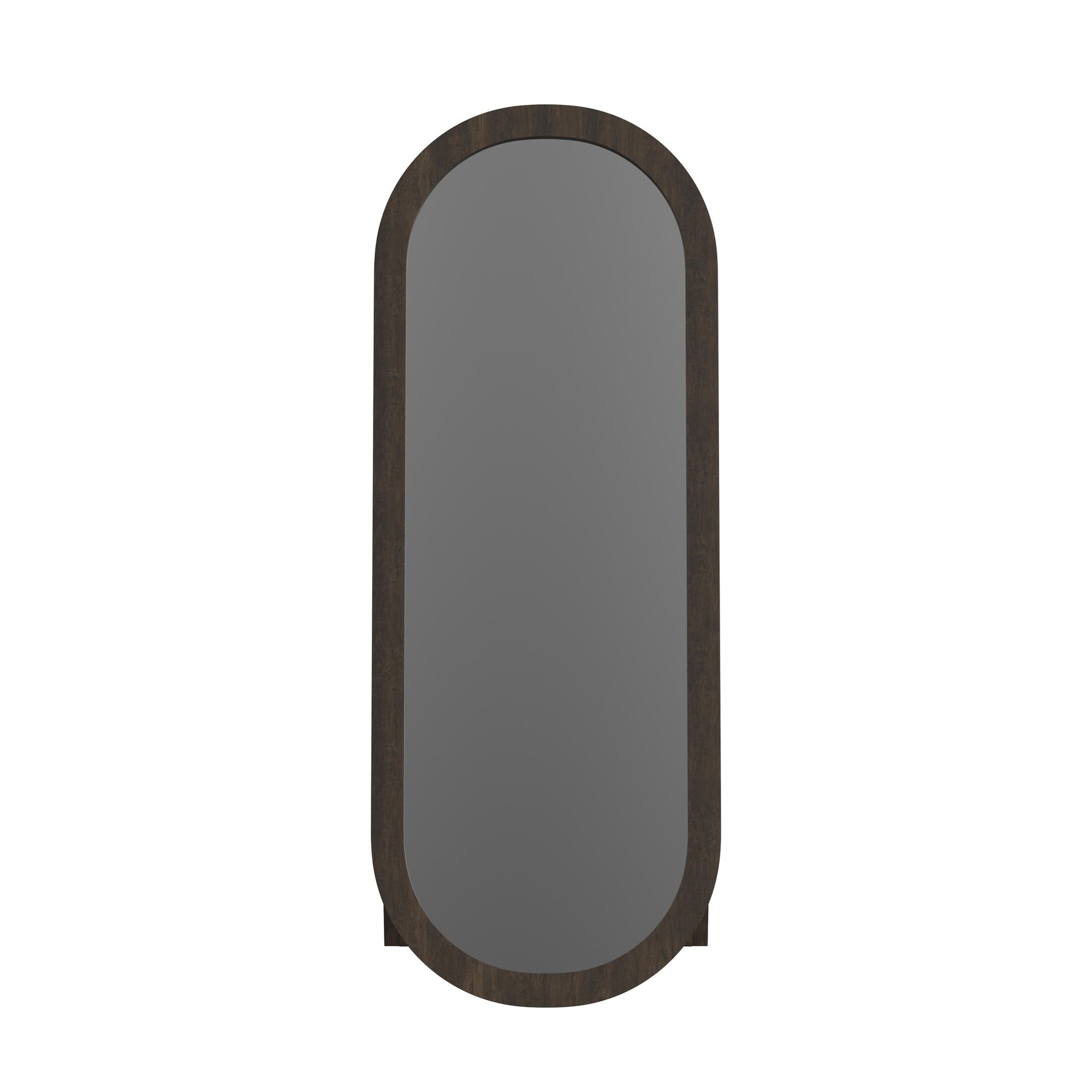 Floor Mirror In Dark Brown