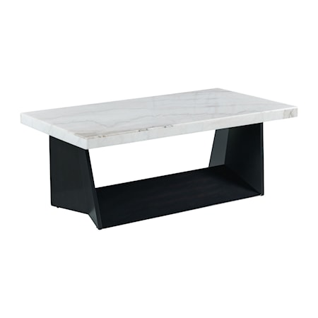 Coffee Table with Marble Top