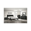 Elements International Allan Twin Panel 5Pc Bedroom Set In Black